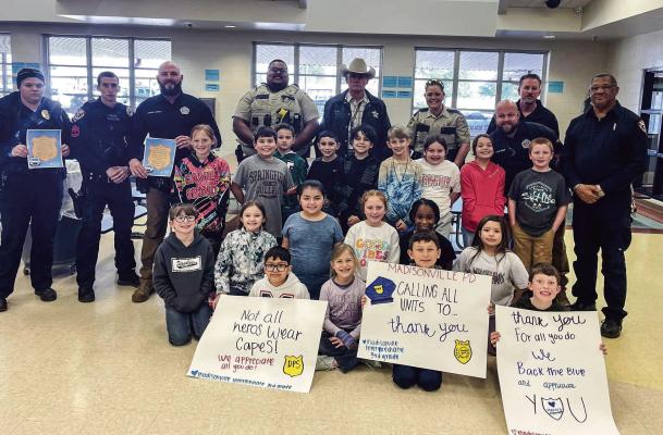 LAW ENFORCEMENT JOINS MADISONVILLE STUDENTS FOR APPRECIATION DAY LUNCH