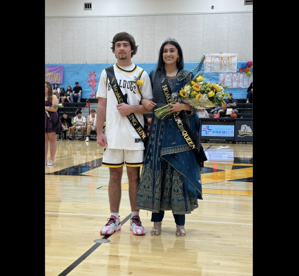North Zulch Bulldog Homecoming King River Gafford and Queen Ayesha Sunny were crowned Friday, Nov. 17, during the homecoming game. The Bulldogs defeated the International Leadership of Texas Aggieland Eagles, 25-48.