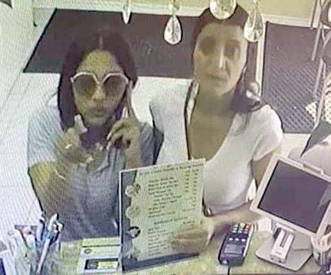 Two women robbed the cash register at Fancy Nails salon in Madisonville Friday, lifting over $400 in cash and checks COURTESY PHOTOS