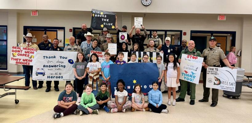 Young learners back local law enforcement