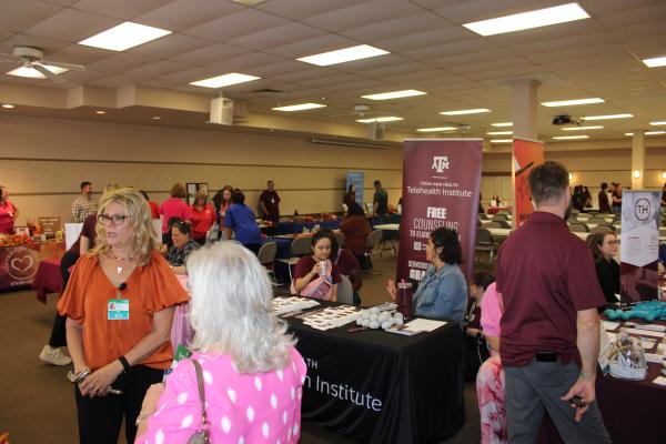 HEALTH FAIR DRAWS CROWDS
