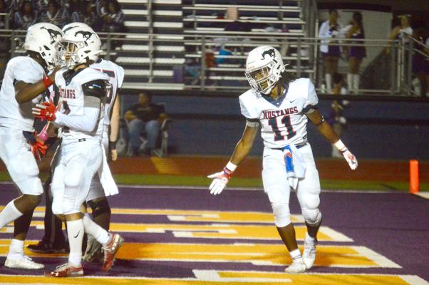 Blessing Ngene was one of the Mustangs named First Team All-District for his performance at running back this season. CAMPBELL ATKINS