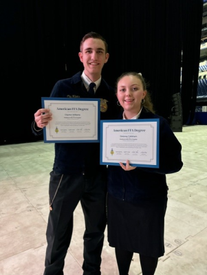 TWO MCISD GRADS EARN RARE FFA NATIONAL HONOR