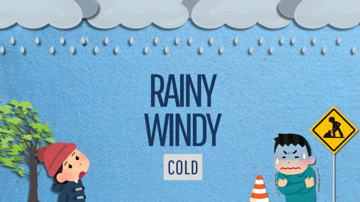 rainy windy cold