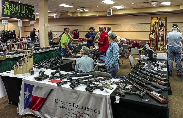 Members of the community and the surrounding areas at the Madisonville Noon Lion’s Club Gun Show.