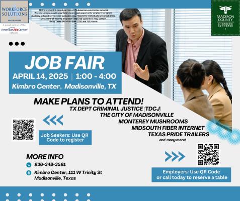 Job fair set for April 14