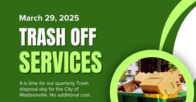 City Announces Quarterly Trash Off Services