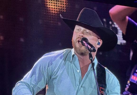 Country music artist and local rancher Cody Johnson performs before 80,203 fans at NRG Stadium March 22. METEOR PHOTO BY ANA COSINO-MIZE