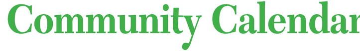 COMMUNITY CALENDAR