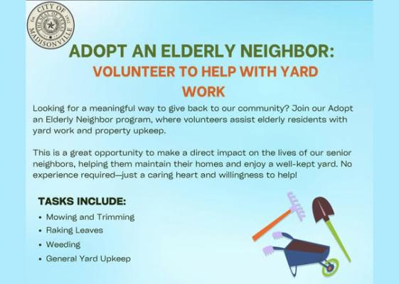 Madisonville launches “Adopt an Elderly Neighbor” program