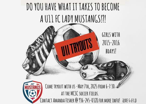 Lady Mustangs to hold soccer tryouts on May 7