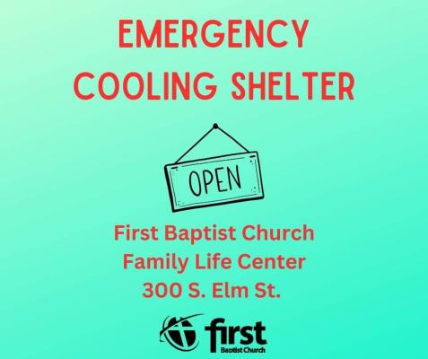 FBC offers an emergency cooling shelter