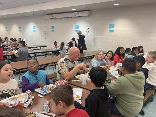 POLICE SHARE CAFETERIA WITH STUDENTS