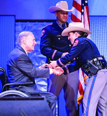 Governor Abbott Celebrates Courage Of New Graduates At DPS Ceremony