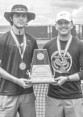 1st place Boys Doubles Steven Payan/ Leonel Zavala
