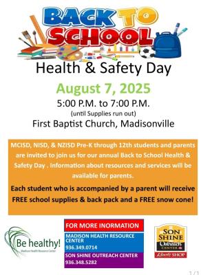 Back to School Event Offers Free Supplies