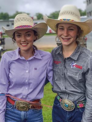 Kaydie Pate, Kaislyn Thornton Cousins competing at the national level