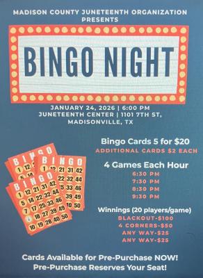 Bingo fundraiser to back Juneteenth outreach