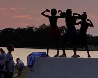 Kids at Lake Madison Park's 4th of July celebration