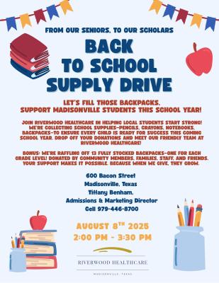 Riverwood Healthcare school drive