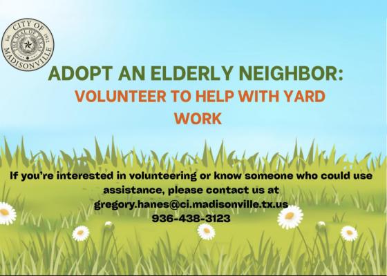 Sponsoring an elderly neighbor