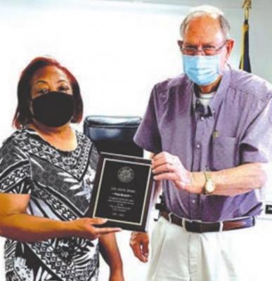 Brown honored for over 30 years of service
