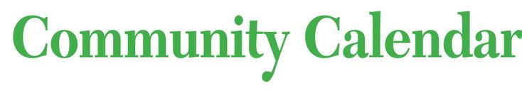 COMMUNITY CALENDAR