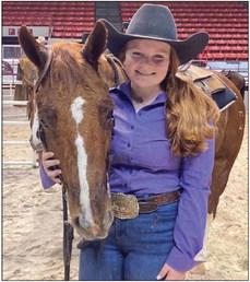 Josey Sikorski-Bell competed at Houston Livestock Show &amp; Rodeo on February 25 and won the National Cutting Horse Association junior youth championship with a score of 223 on CR Tuff Olena. Josey is the daughter of Laney and Trent Bell of Madisonville.