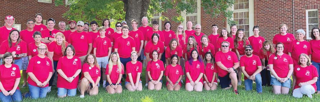 The United Methodist Church of Madisonville hosted 52 members of United Methodist Action Reach-Out Mission by Youth (UM ARMY) from six different Texas churches, including two in Spring, Conroe, Athens, Trenton, and Sherman.