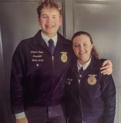 Delaney Callaham and Thomas Dean at the MCRSP monthly meeting.