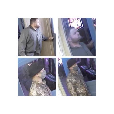 William Todd Downie (top) and unidentified suspect