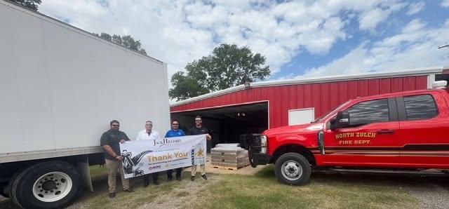 North Zulch fire department receives donated drinking water