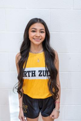 North Zulch Junior Dayana Medina won the 1,600-meter and 3,200-meter runs and placed third in the 800 meters at the District 29-1A track meet. 