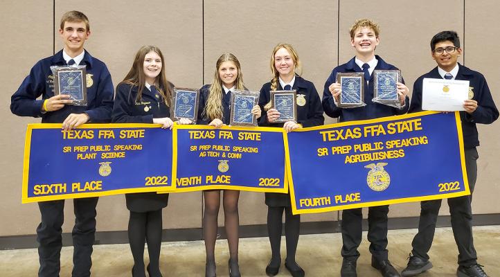 Members of the Madisonville FFA Chapter earned Gold in the Golden Horizon chapter recognition program.