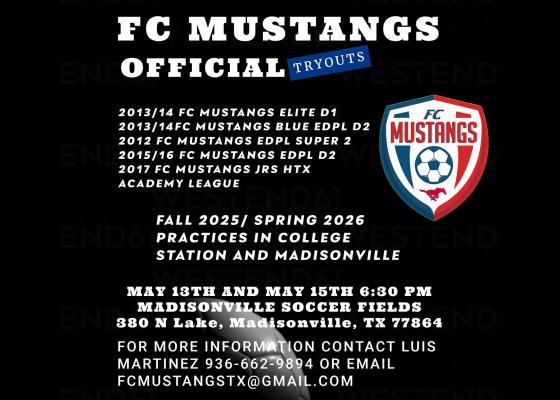 Tryout for the FC Mustangs