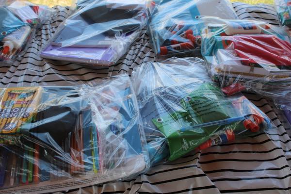 STUDENTS GET SUPPLIES