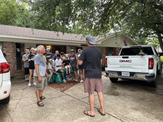 VOLUNTEERS COMPLETE WORK AT RITA'S
