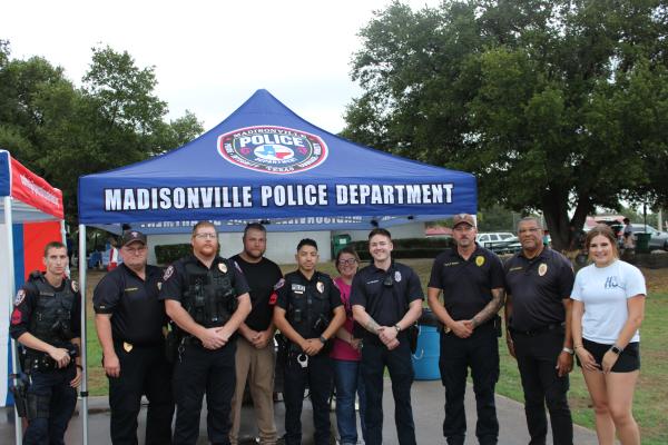 Madisonville Police Department poses at a past event. File photo