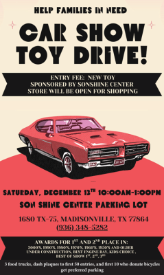 Car show to roll in with Christmas gifts
