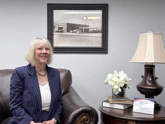 Hometown girl runs the hometown bank