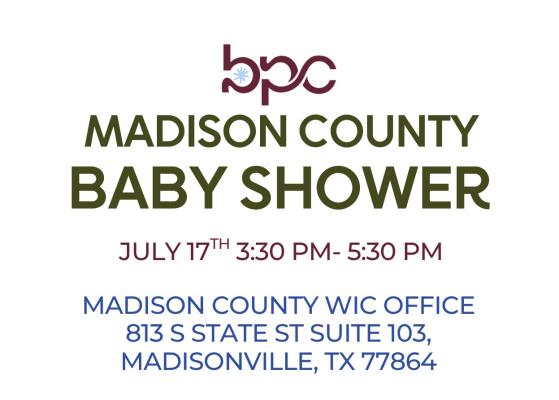 Baby Shower for Madison County women