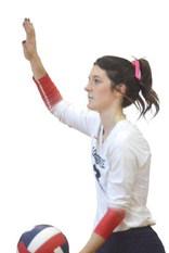 Bennett right before serving for the team.