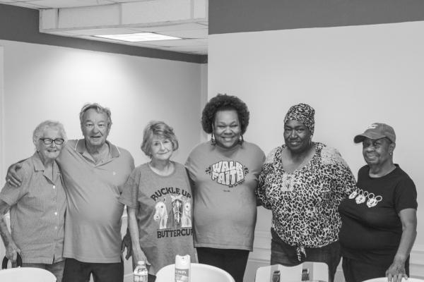 Members of the Living Truth Church helped set up the annual chili dinner Wednesday, Nov. 8 METEOR PHOTO BY RICHARD SIRMAN