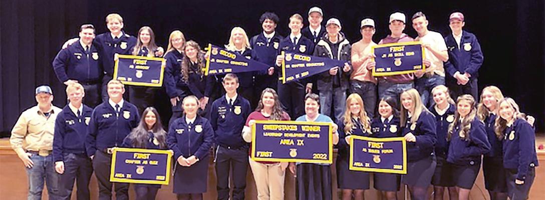 Madisonville FFA Leadership Teams at Stephen F. Austin University, showcasing their results