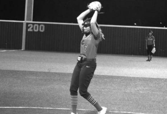 Maegan Anderson delivers a pitch in Madisonville’s 15-5 win over New Waverly at MHS March 2. CAMPBELL ATKINS