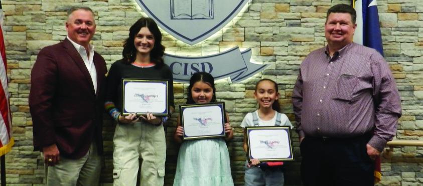MCISD STUDENT'S OF THE MONTH FOR FEBRUARY ARE: