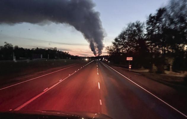 Fire at Feather Crest Farms