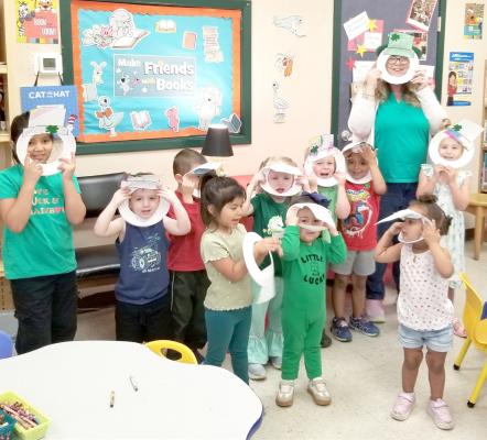 Assistant Librarian Shannon Hurt set a trap full of green shamrocks, shiny gold, and rainbows galore and caught a bunch of little Leprechauns at the Madison County Library Storytime on Thursday, March 13 – just in time for St. Patrick’s Day! Join Storytime Thursdays at 10:00 a.m. COURTESY PHOTO