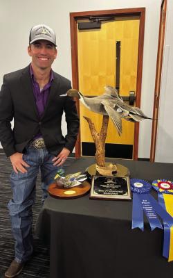 Chance Petersen's Waterfowl Artistry Recognized with Prestigious Champions' Choice Award