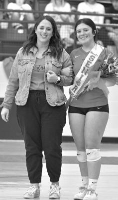 Lady Mustangs honored during Senior Night